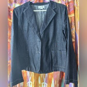 Velvet by Graham & Spencer Dark Wash Denim Blazer ✨